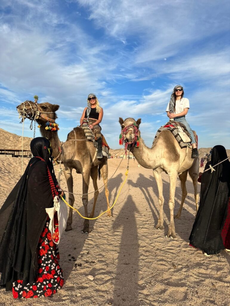 Camel Ride at Sunset