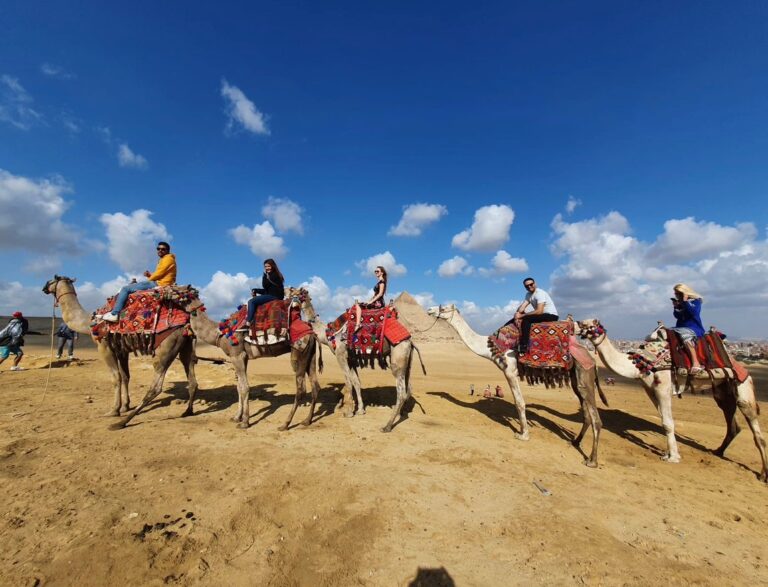 Camel Ride at Sunset