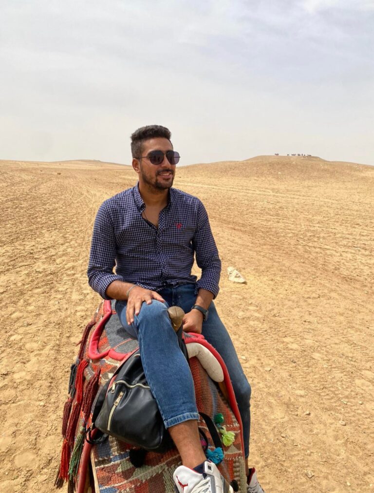 Camel Ride at Sunset